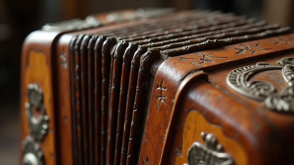 Colorized antique accordion