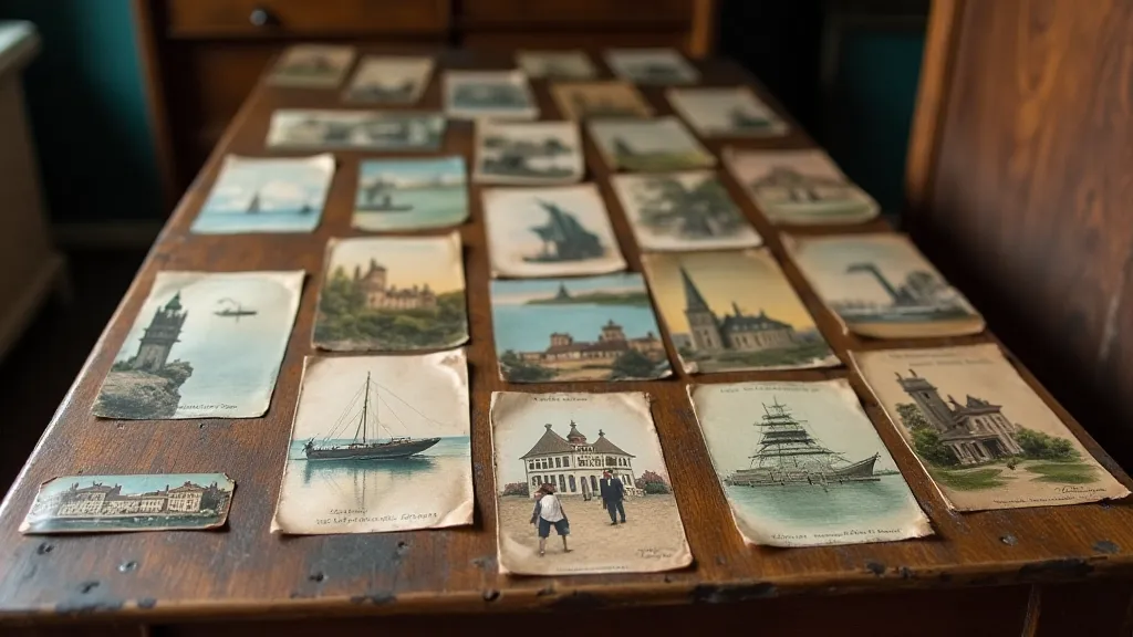 Collection of antique postcards